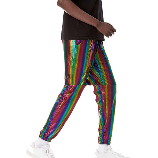 Rainbow Metallic Jogging Pants