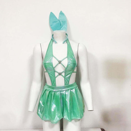 Women's Deep V Bodysuit (3 Piece Set)