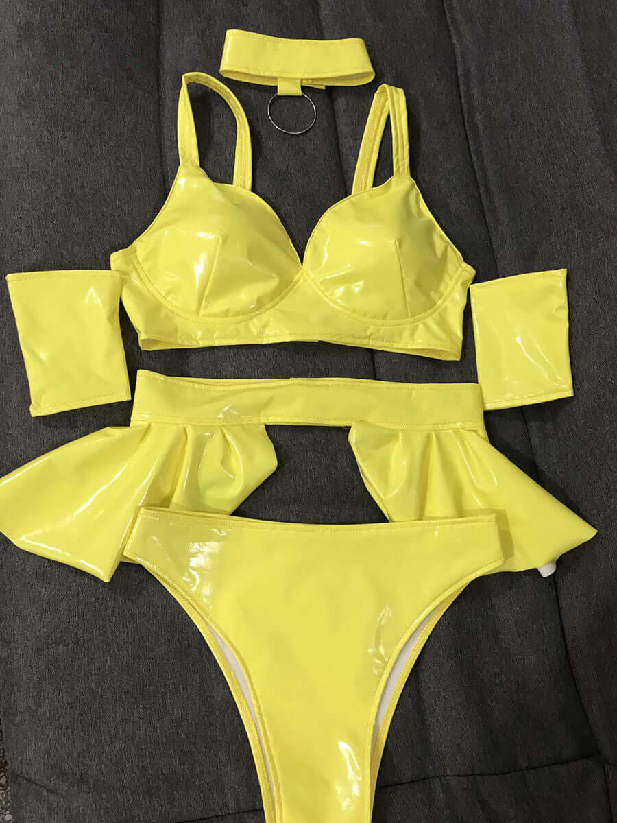 Fluorescent Patent Leather Set