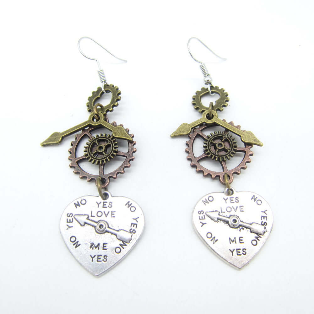 Mixed Gear Steampunk Earrings