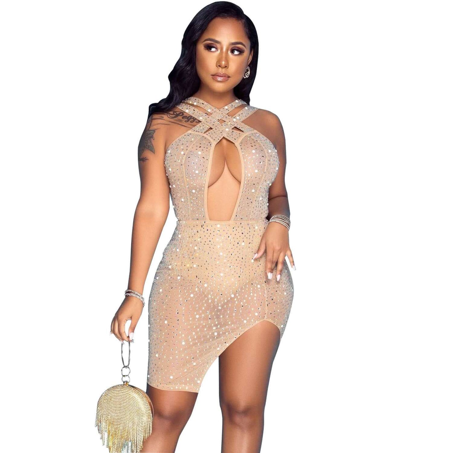 Mesh Sparkle Dress