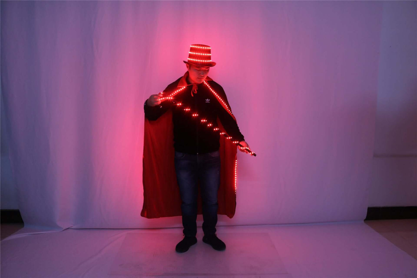 Led Hat Cloak and Cane