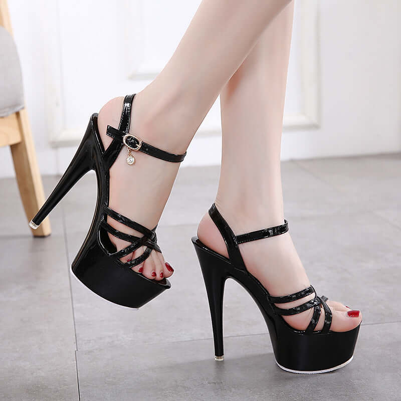 Crossed Pattern Stiletto