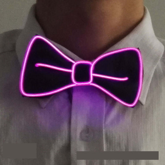 Neon LED Luminous Bow Tie