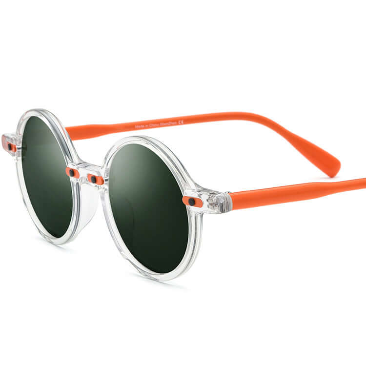 Classic Retro Plate Round Sunglasses