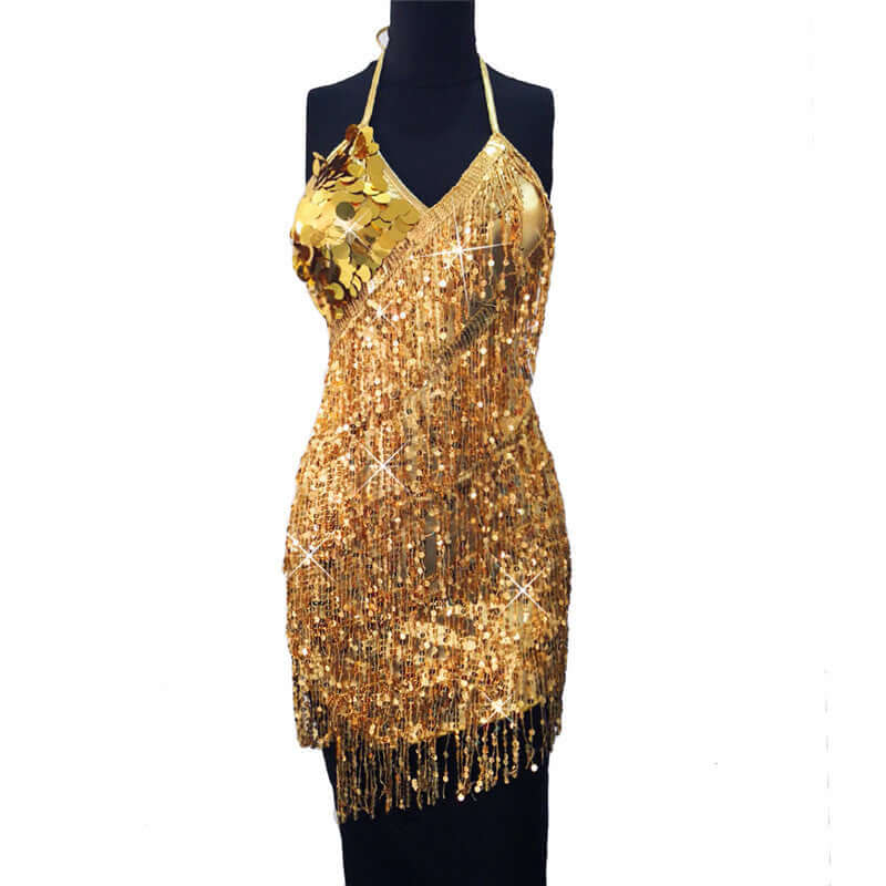 Show Sequin Fringed Dress