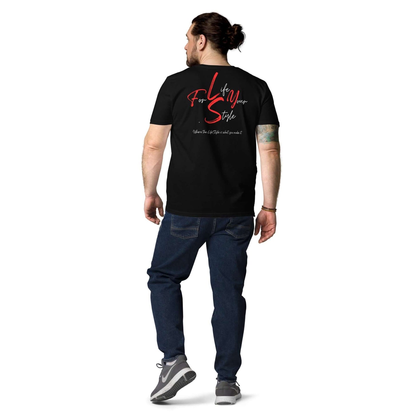Unisex Black Full Chest Logo t-shirt