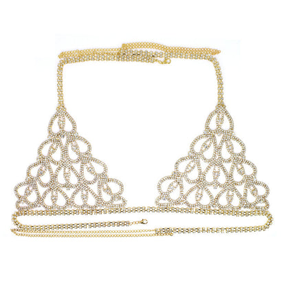 Only Love Rhinestone Luxury Lingerie Set - Body Chain
