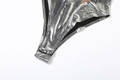 Metallic Mesh Panel Set Or Bodysuit