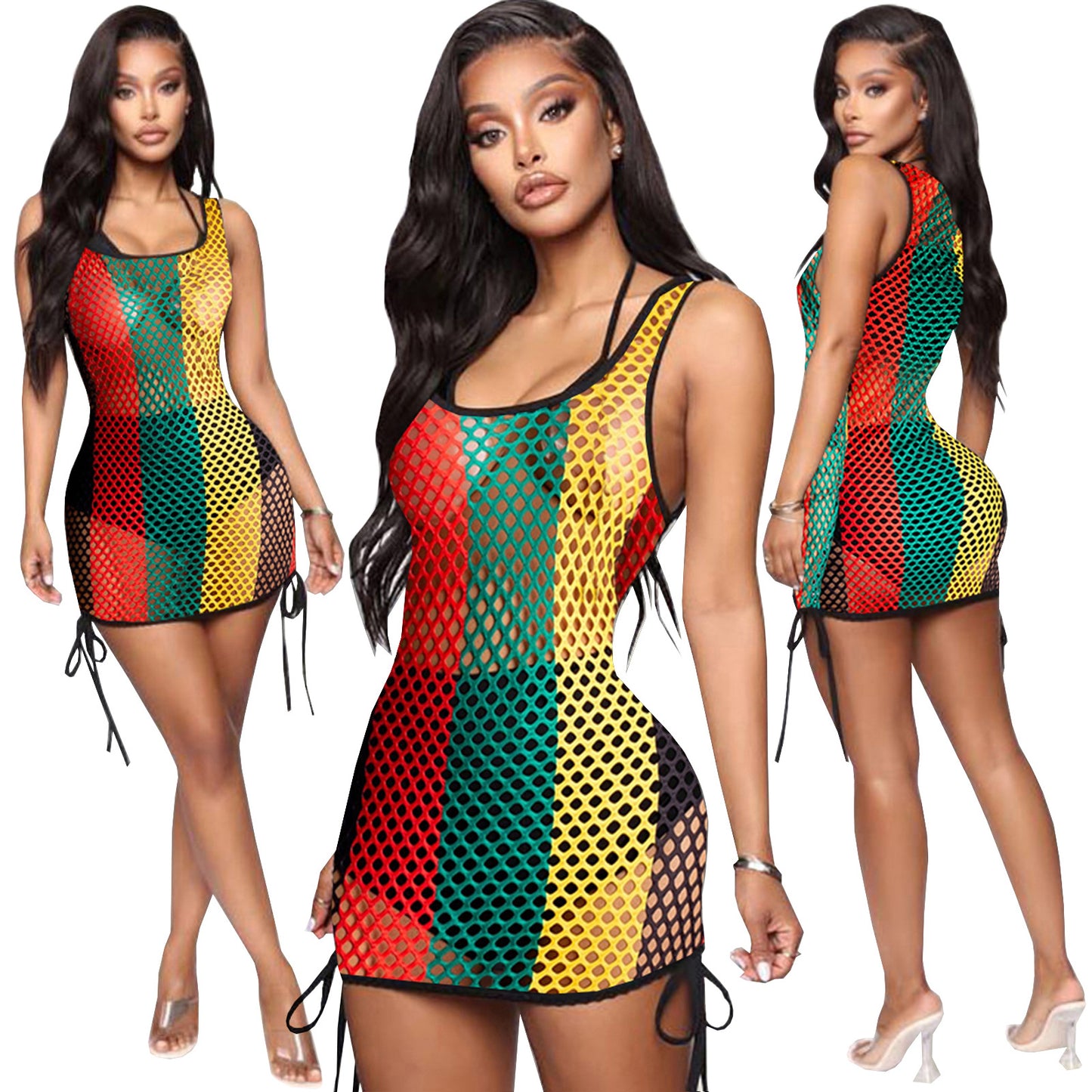 Rasta Net Dress