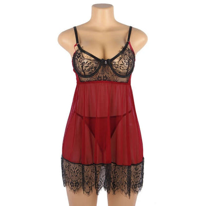 Nicki's Backless Lace Slip Nightdress