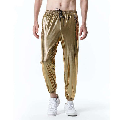 Mens Metallic Joggers