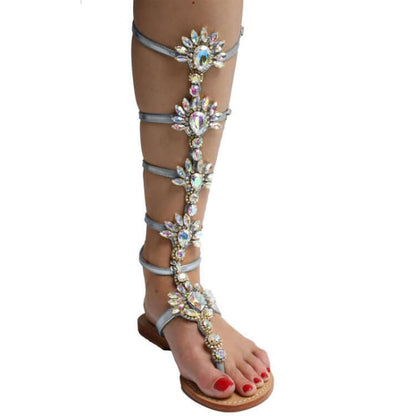 Sexy Roman Sandals With Rhinestones