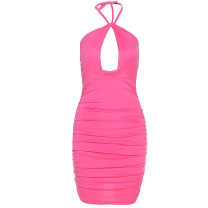 Hanging Neck Cocktail Dress