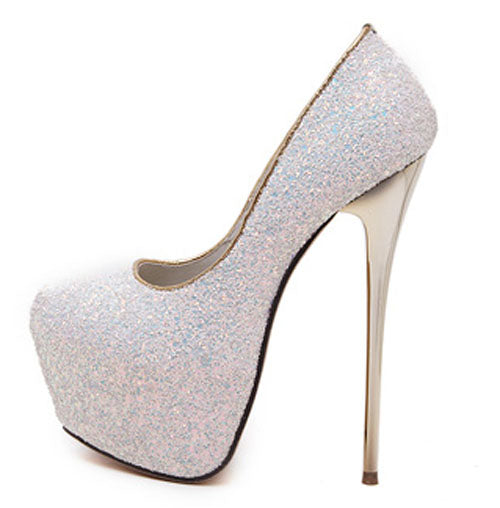 Sequined Stiletto High Heels