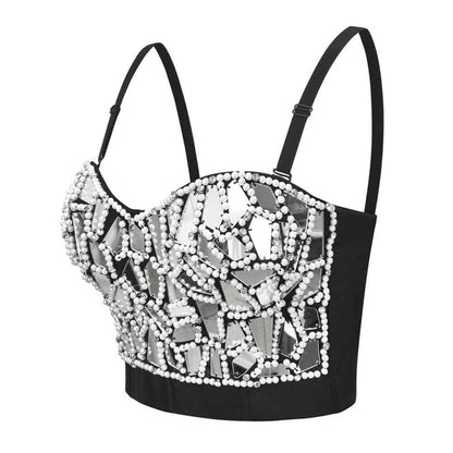 Metalglass Crop Top