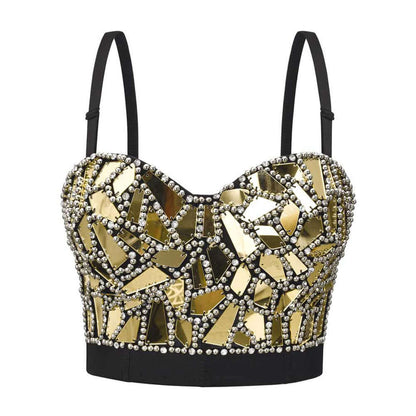 Metalglass Crop Top