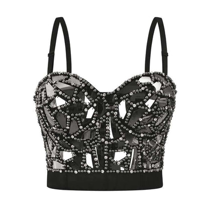 Metalglass Crop Top