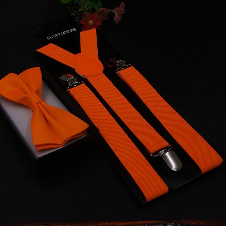 Adjustable Bow Tie Suspenders Set