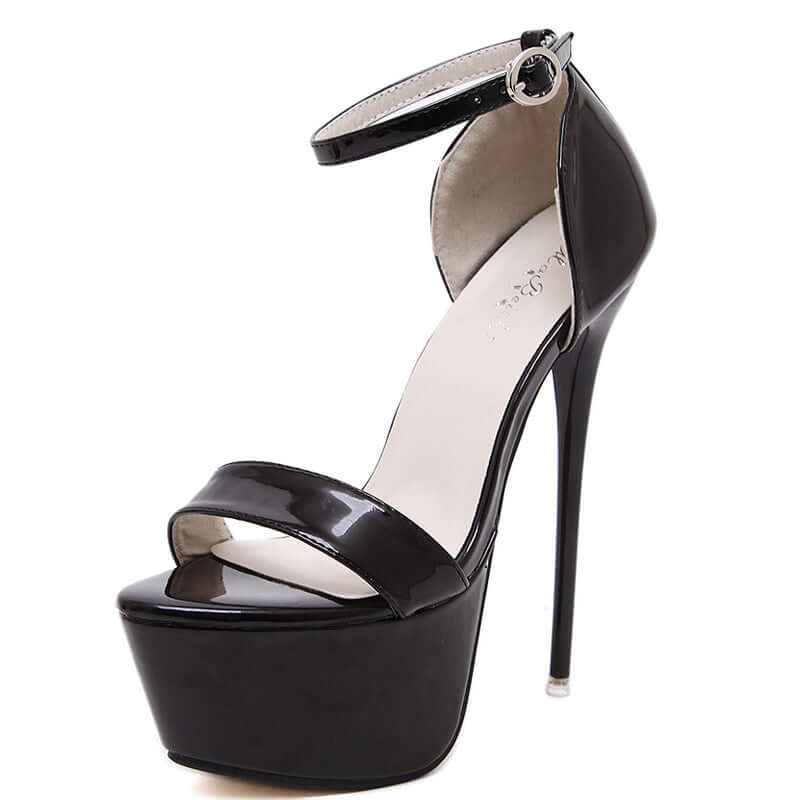 Sexy Patent Leather Super High Heels