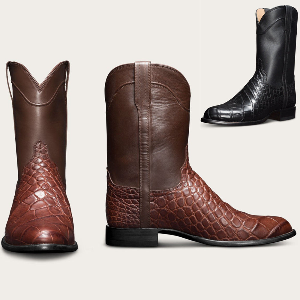 Men's Patterned Cowboy Boots