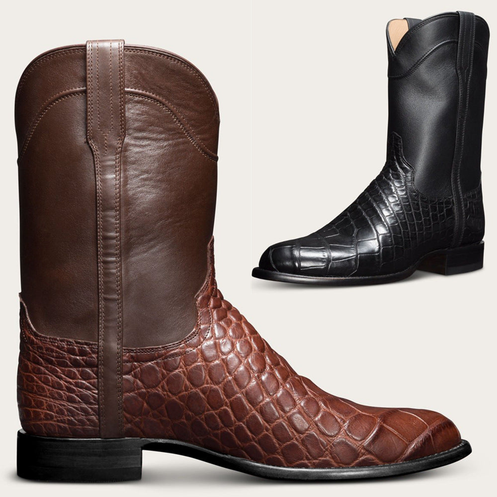 Men's Patterned Cowboy Boots