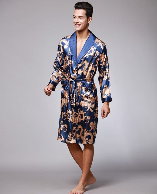 Silk Patterned Robe