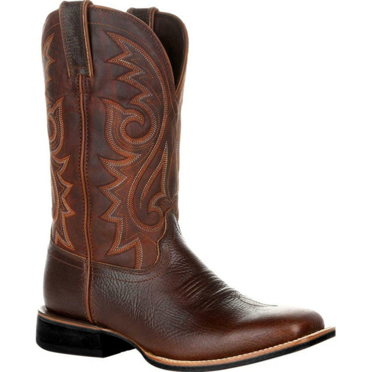 Square Toe Western Cowboy Boots