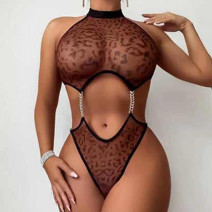 Leopard Chain Bodysuit