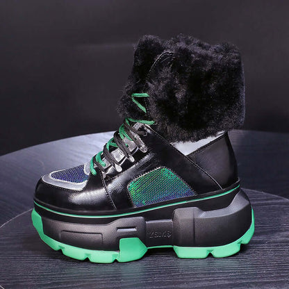 Fuzzy Top Metallic Platforms