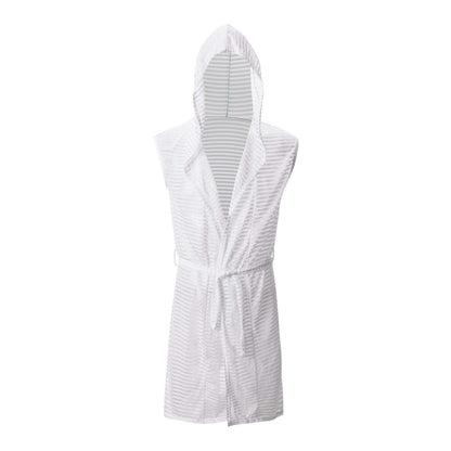 Hooded Mesh Bathrobe
