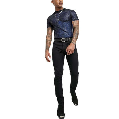 Men's Mesh Shimmer Tee