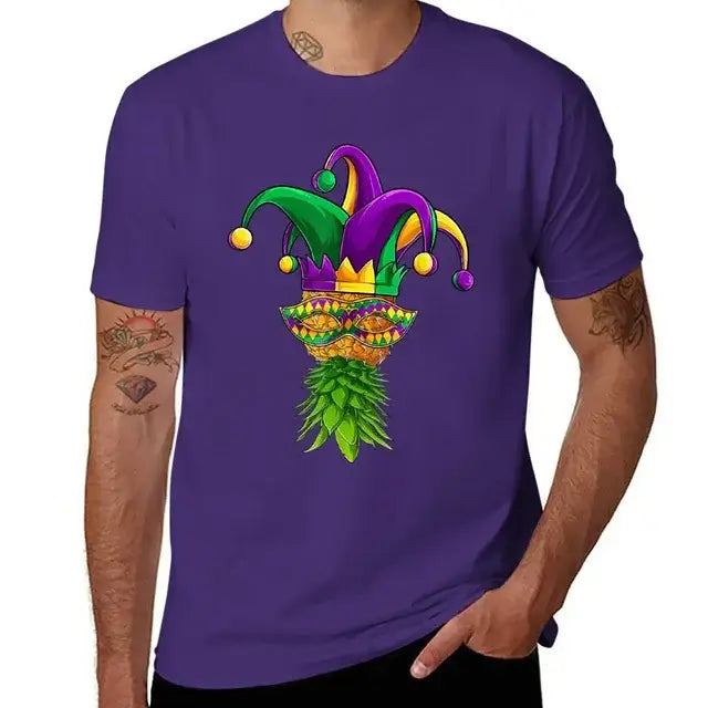 Upside Down Mardi Gras Purple Top