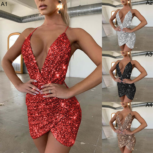 Sexy Sequin Formal Dress