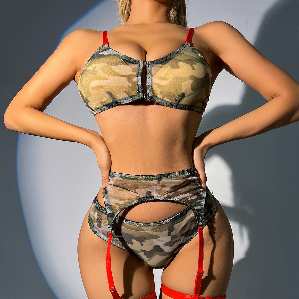 Camouflage Mesh Split Set