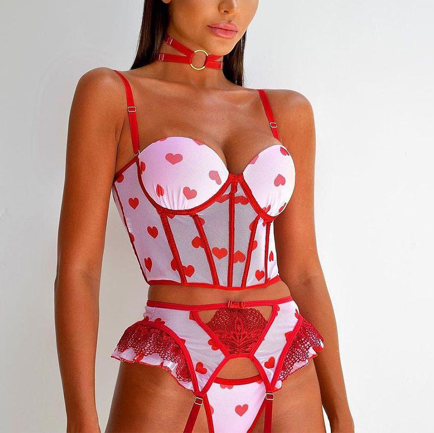 My Heart Mini Corset Three Piece Set