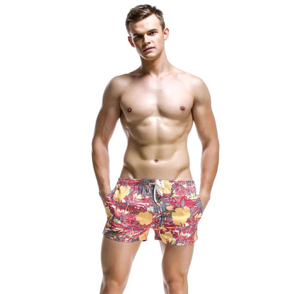 Floral Short Seam Swim Shorts