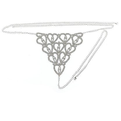 Only Love Rhinestone Luxury Lingerie Set - Body Chain