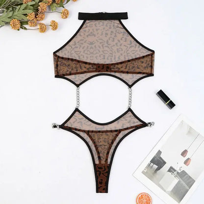 Leopard Chain Bodysuit