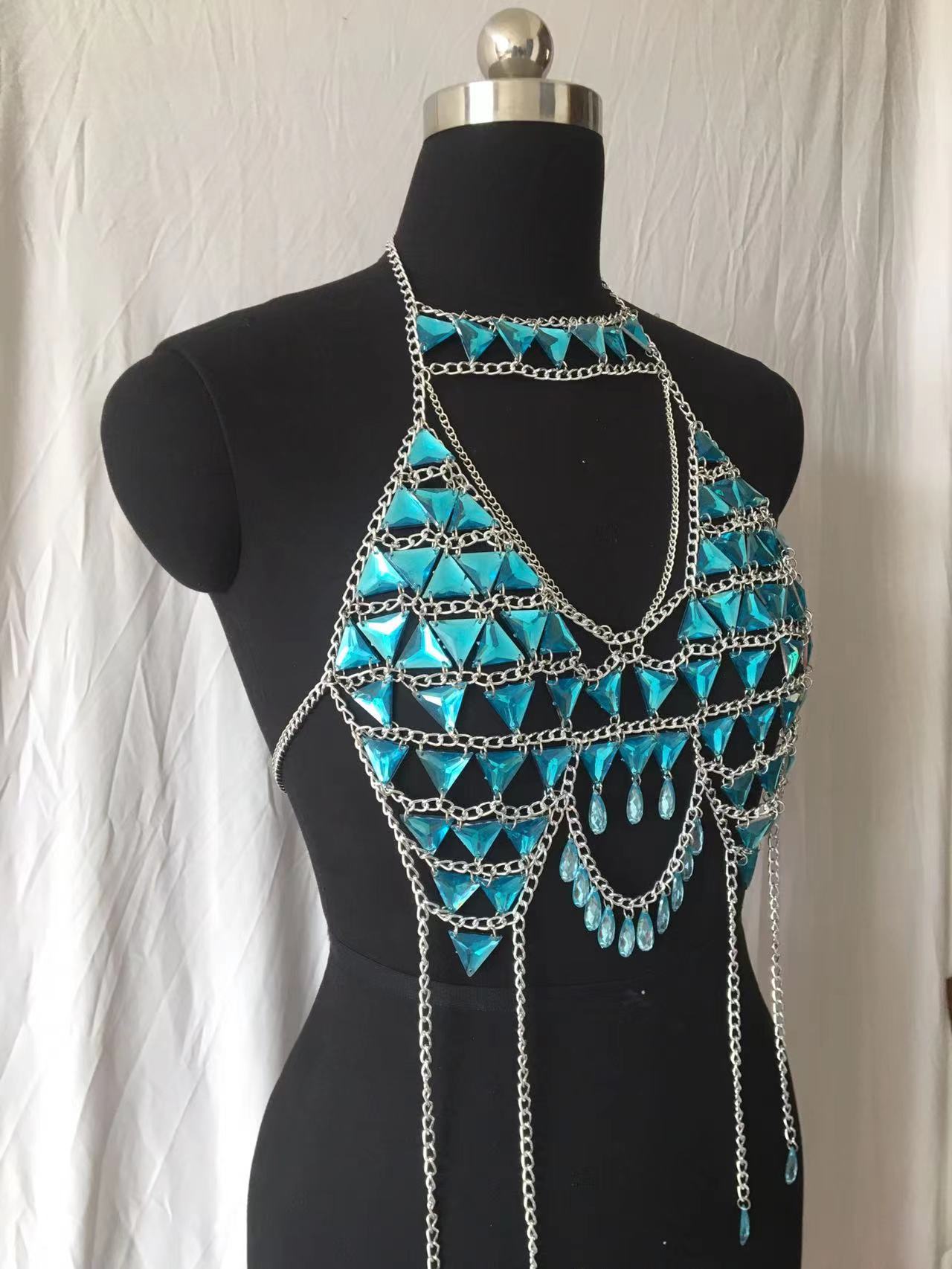 Turquoise Gemstone Body Chain