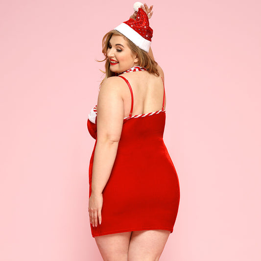 Naughty Candy Cane Set (Plus Size)