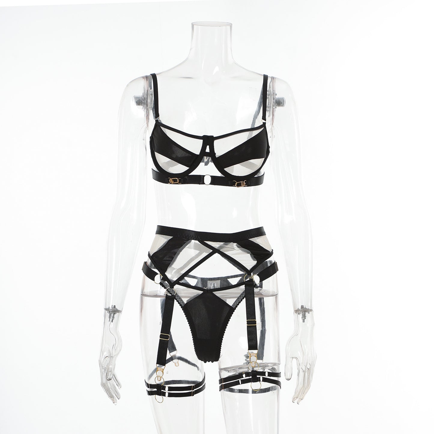 Vicky Crossed Mesh Set