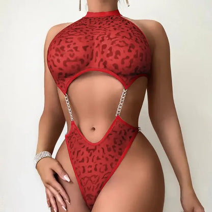 Leopard Chain Bodysuit