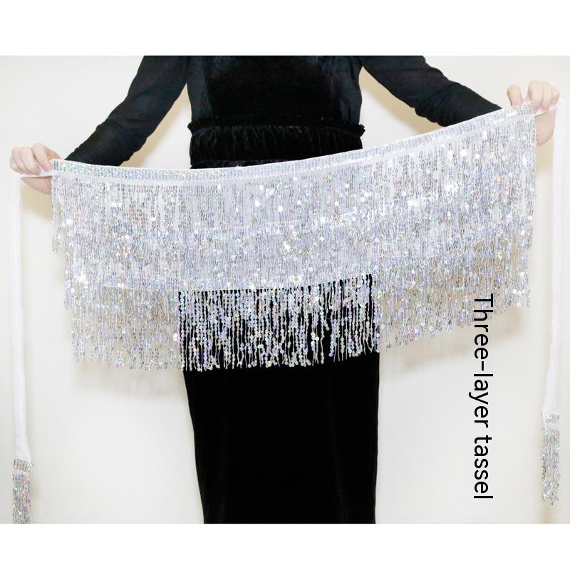 Sequined Tassel Hip Skirt