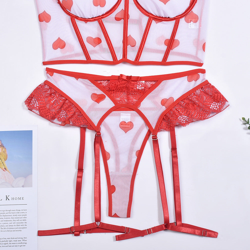 My Heart Mini Corset Three Piece Set