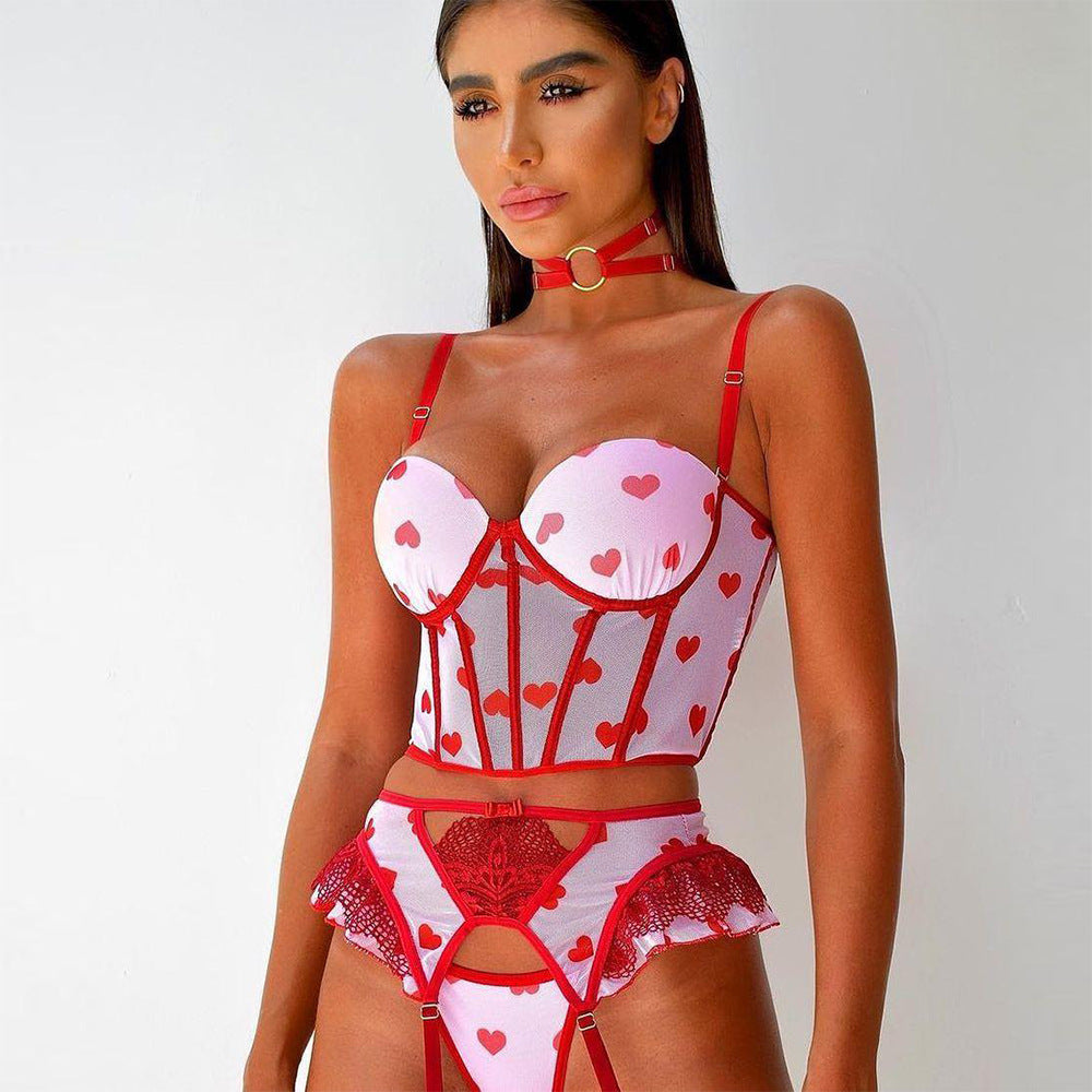 My Heart Mini Corset Three Piece Set