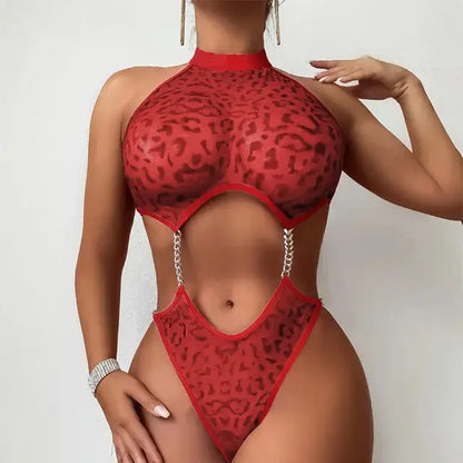 Leopard Chain Bodysuit