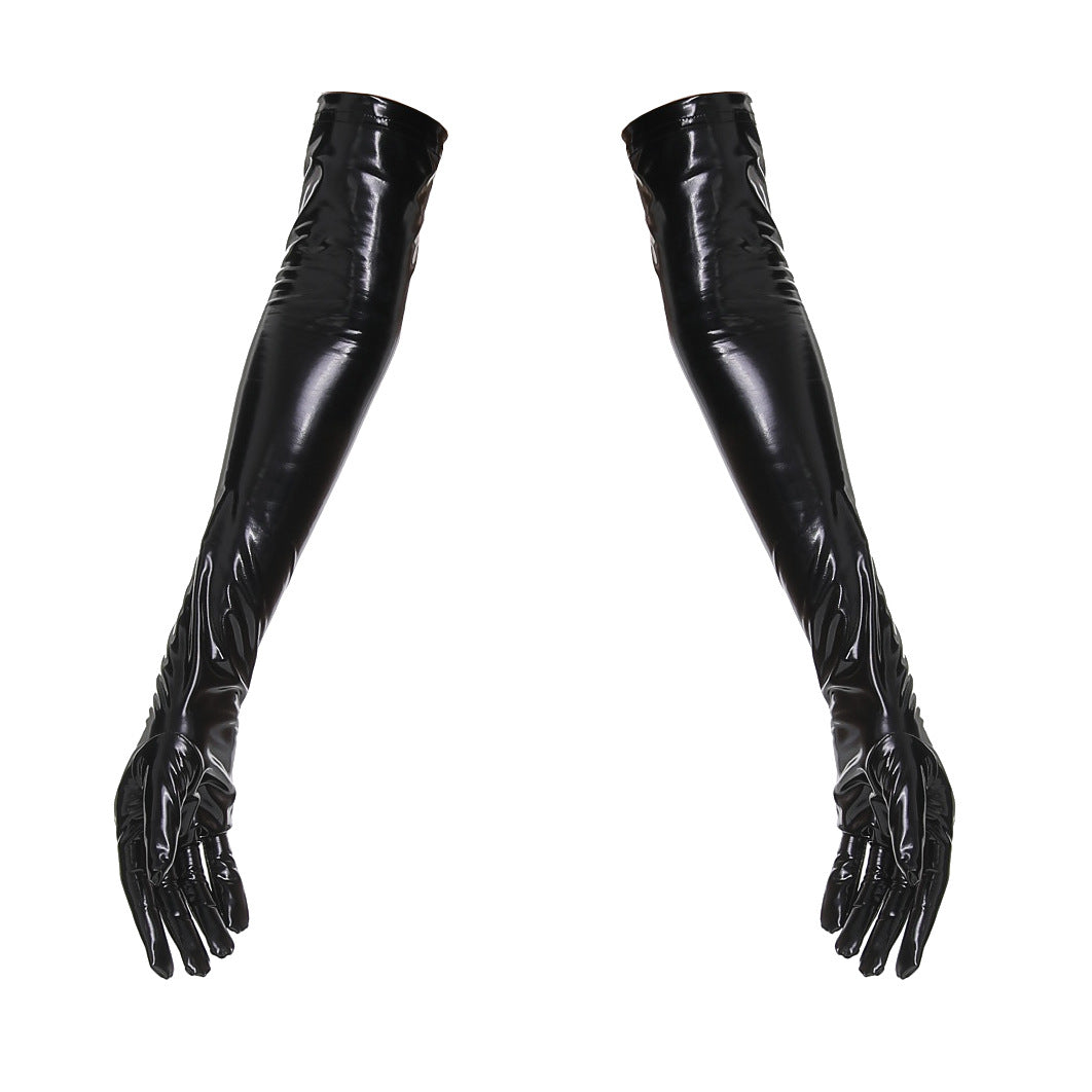 PU Leather Gloves (Black and Red)