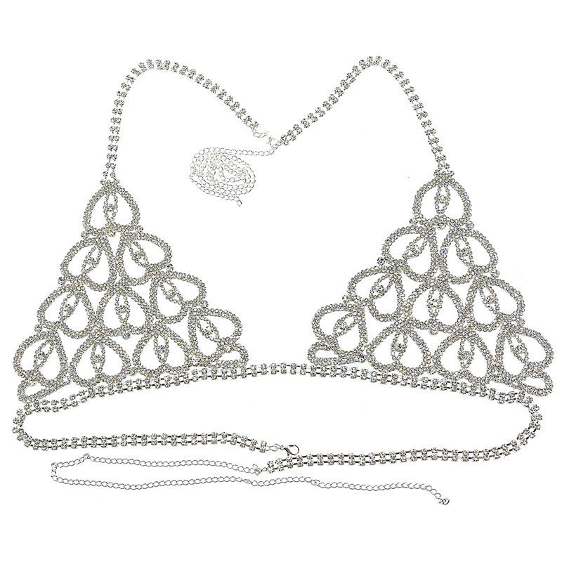 Only Love Rhinestone Luxury Lingerie Set - Body Chain