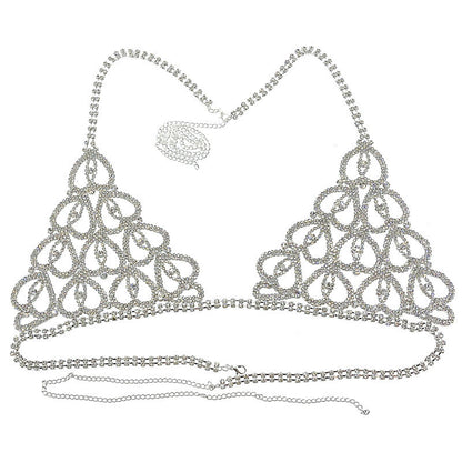 Only Love Rhinestone Luxury Lingerie Set - Body Chain